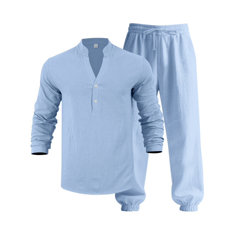 Herren-Freizeit-Set, 2-teilig: Oberteil und Hose