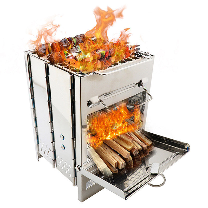 Klappbarer Camping-Grill für den Außenbereich