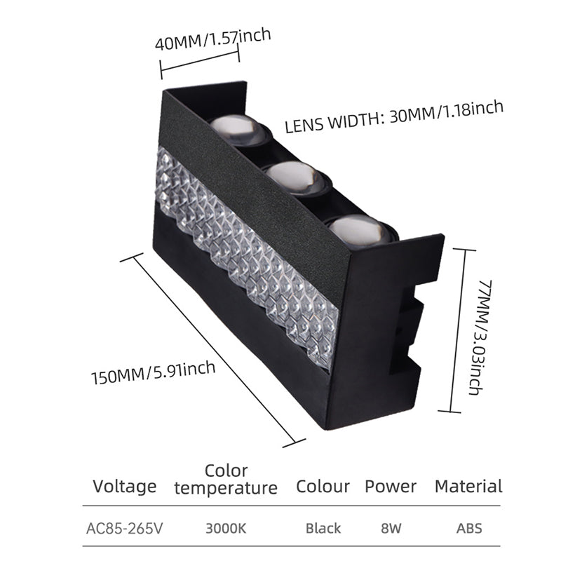 Moderne wasserdichte LED-Außenwandleuchte