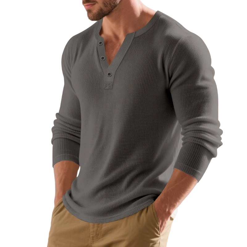 🔥Räumungsverkauf🔥Weiches, lässiges Langarm-Freizeitshirt für Herren