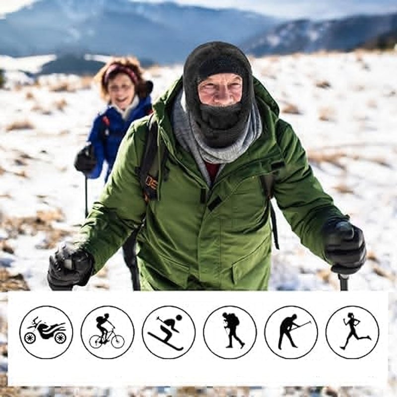 🔥Nur heute 50 %! 🔥Sherpa-Kapuze mit Skimaske