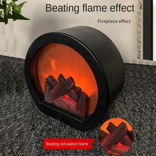 🎁 50% OFF! 💥 Flameless LED Fireplace Decorative Lantern Lamp – Realistic Flame, Safe & Rechargeable 🔥🕯️