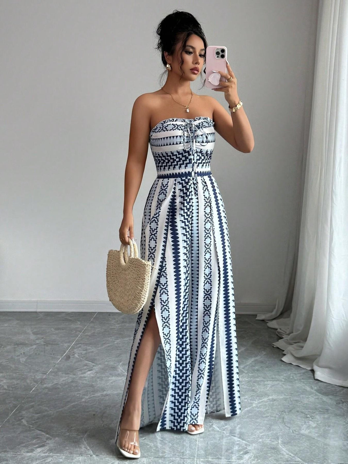 👗 50% RABATT! ✨ Damen Jumpsuit schulterfrei floral im Boho-Stil – Eleganter Sommer-Overall mit Bardot-Ausschnitt – Fließend, leicht & perfekt für Festivals, Strand oder romantische Sommerabende 🌸