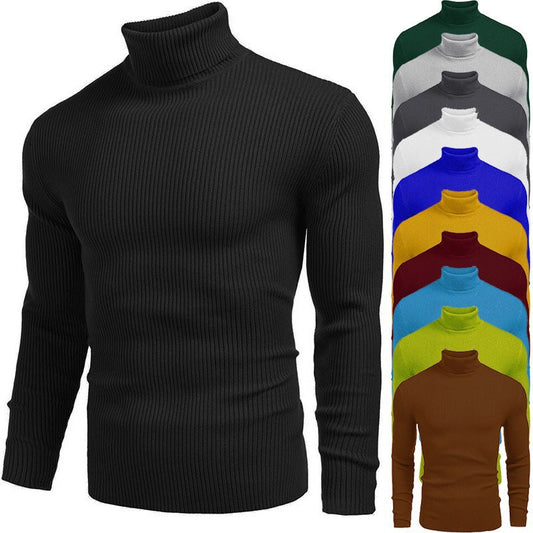 📦 Täglich 500+ Pakete versendet! Rollkragen-Strickpullover für Herren im Winter