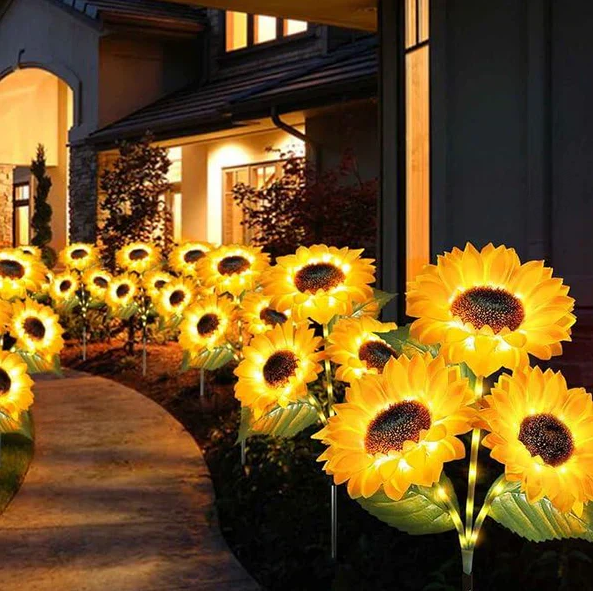 🌞🌻Wasserdichte Solar-Sonnenblumenleuchten für den Garten - Jetzt im Angebot