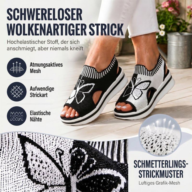 👡 Damen Casual Peep-Toe Platform Sandalen – bequemer Plateauabsatz, luftiges Design & perfekt für Strand, Urlaub & Alltag