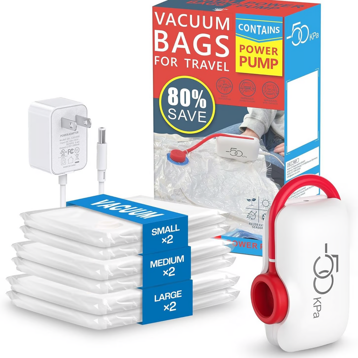🎒 50% RABATT! ⏳ 6er-Pack elektrische USB-Vakuum-Kompressionsbeutel – Platzsparend, kabellos & perfekt für Reisen und Aufbewahrung 🔋