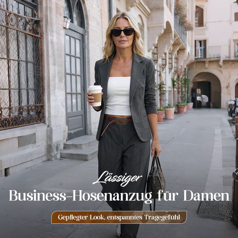 👔 🔥 Ausverkaufter Hit zurück! Damen Business-Freizeit-Set – 3 Minuten zum Look, der den ganzen Tag sitzt 💼👖