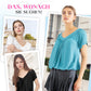 🌺2026 Neu eingetroffen - 50% OFF🌺Lässiges Damen-Top mit plissiertem V-Ausschnitt und kurzen Ärmeln