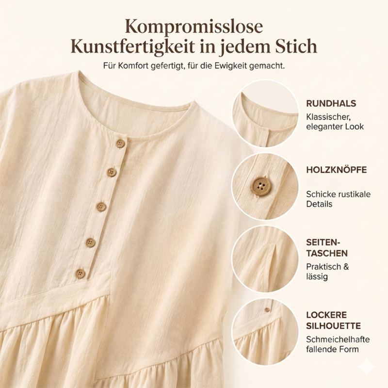💎 Der Sommerhit 2026 – der Wahnsinn! 👗Maxikleid für Damen mit Knopfleiste und kurzen Ärmeln