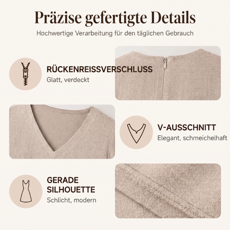 ⌛Zeitlich begrenztes Angebot – Damen Kurzarm V-Ausschnitt Maxikleid