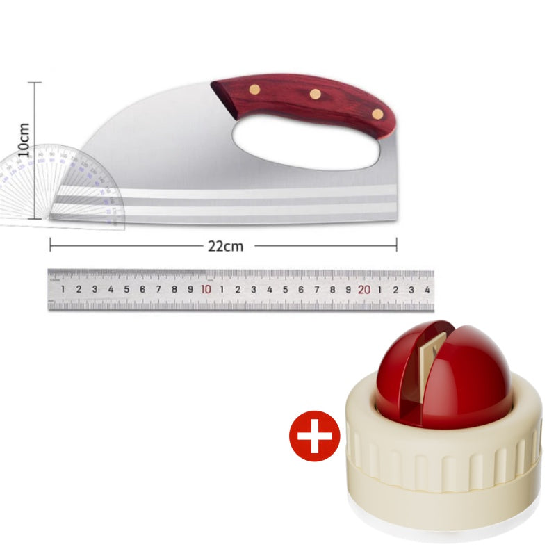 Ergonomisches Küchenmesser – Design mit vorderem Griff, schneidet Gemüse und Fleisch mühelos. Ein durchdachtes Geschenk für Hobbyköche. 🍅🔪