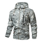 50 % Rabatt | Herren-Kapuzenjacke mit Camouflage-Muster und mehreren Taschen