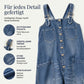 Weit geschnittener Overall mit weitem Bein und Taschen