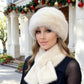 🎅CHRISTMAS SALE 50% OFF!🔥Fluffy Fur Bucket Hat Warm Winter Hat + Free Matching Scarf (Only 29 Left)⏰