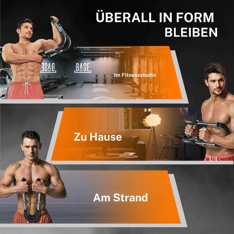 ✨🔥Einstellbare Gewichtsstange für Armtrainer, Arm und Rumpfkrafttrainingsgeräte, tragbares Trainingsgerät für Home Gym und Fitness💪