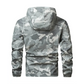 50 % Rabatt | Herren-Kapuzenjacke mit Camouflage-Muster und mehreren Taschen