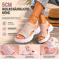 Atmungsaktive Plateau-Sandalen aus Mesh für Damen