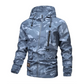 50 % Rabatt | Herren-Kapuzenjacke mit Camouflage-Muster und mehreren Taschen