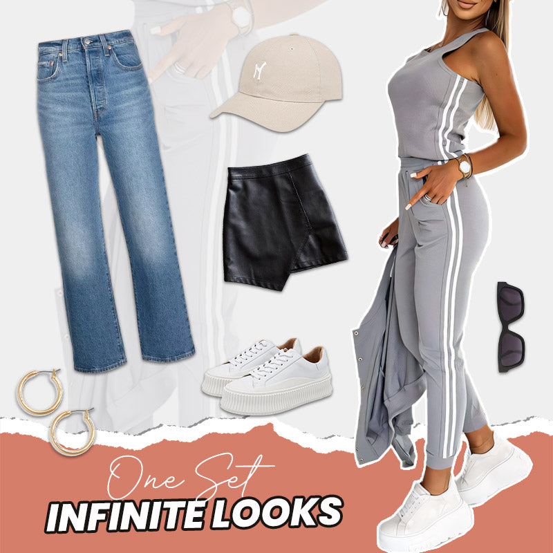 Dreiteiliges Damen-Set – Jacke und Baseballhose, Bequem und Sportlich