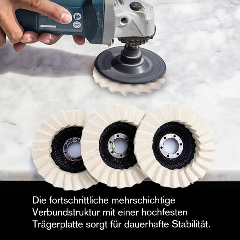 ⚡54 % RABATT !!✨ Wollpolierscheibe für Winkelschleifer – Hochglanz-Spiegelfinish! Langlebig  Vielseitig! 🔧