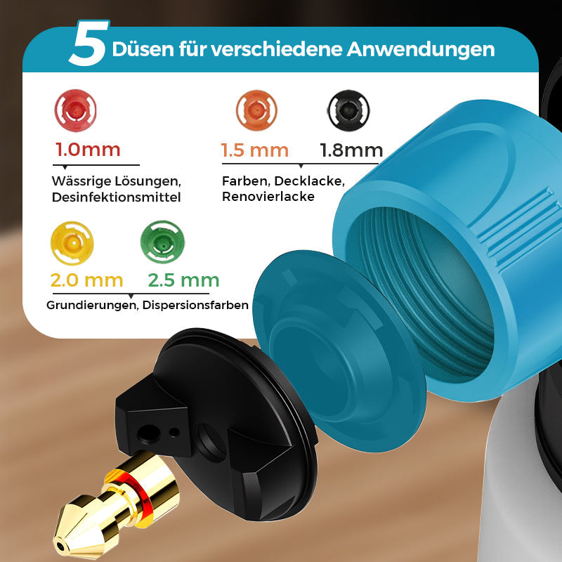 🔥🔥 50 % Rabatt + Gratisversand! 💥 🎨 Kabelloses elektrisches Farbspritzgerät – Schnell, sauber und effizient