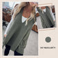 ✨👗Damen-Strickweste mit V-Ausschnitt