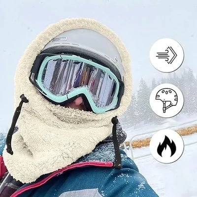 🔥Nur heute 50 %! 🔥Sherpa-Kapuze mit Skimaske