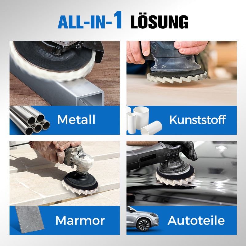 ⚡54 % RABATT !!✨ Wollpolierscheibe für Winkelschleifer – Hochglanz-Spiegelfinish! Langlebig  Vielseitig! 🔧
