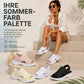 Atmungsaktive Plateau-Sandalen aus Mesh für Damen