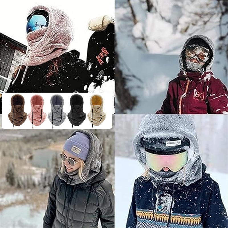 🔥Nur heute 50 %! 🔥Sherpa-Kapuze mit Skimaske