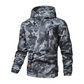 50 % Rabatt | Herren-Kapuzenjacke mit Camouflage-Muster und mehreren Taschen
