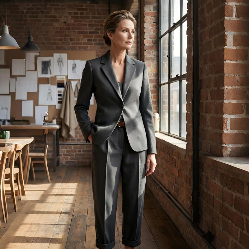 👔 🔥 Ausverkaufter Hit zurück! Damen Business-Freizeit-Set – 3 Minuten zum Look, der den ganzen Tag sitzt 💼👖