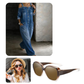 Weit geschnittener Overall mit weitem Bein und Taschen