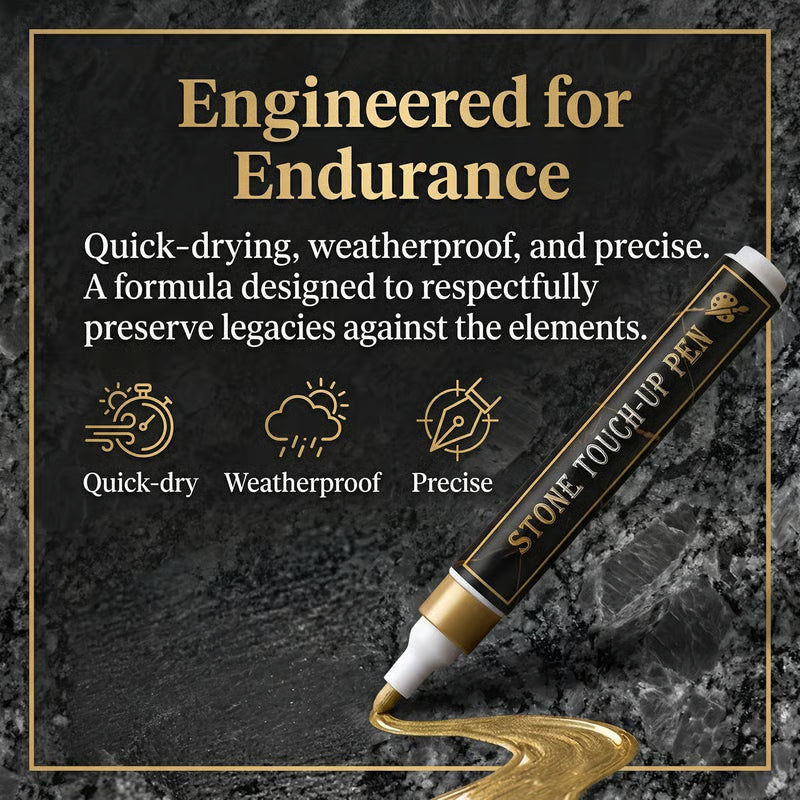 🔥 🎁 1+1 GRATIS!! 🐦Goldener Grabsteinmarker zur Restaurierung verblasster Grabinschriften