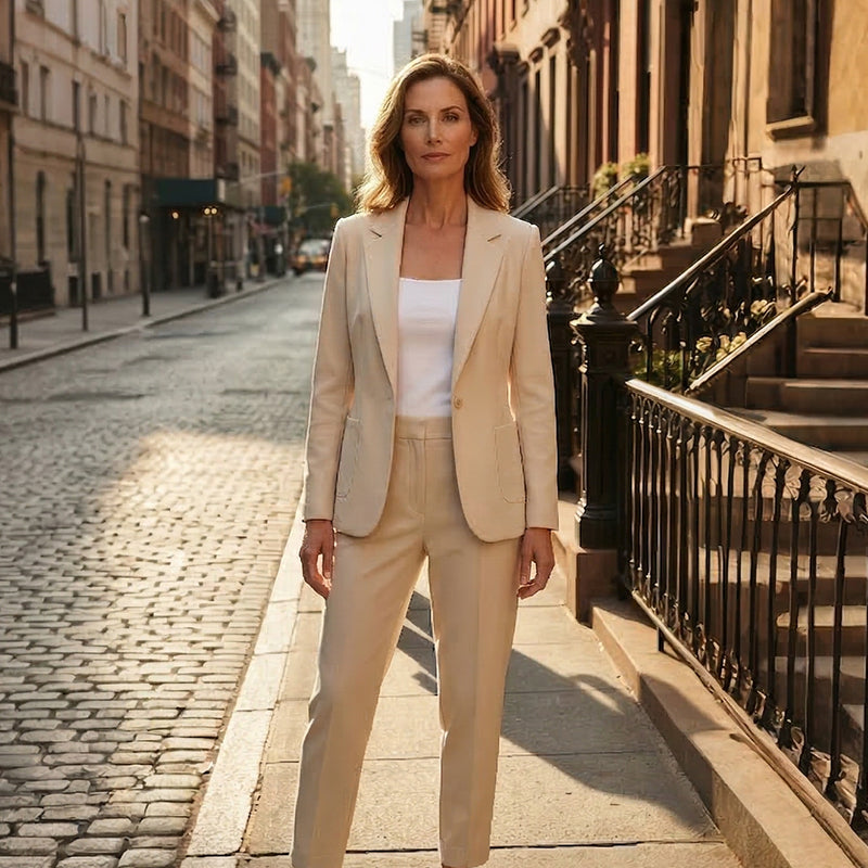 👔 🔥 Ausverkaufter Hit zurück! Damen Business-Freizeit-Set – 3 Minuten zum Look, der den ganzen Tag sitzt 💼👖