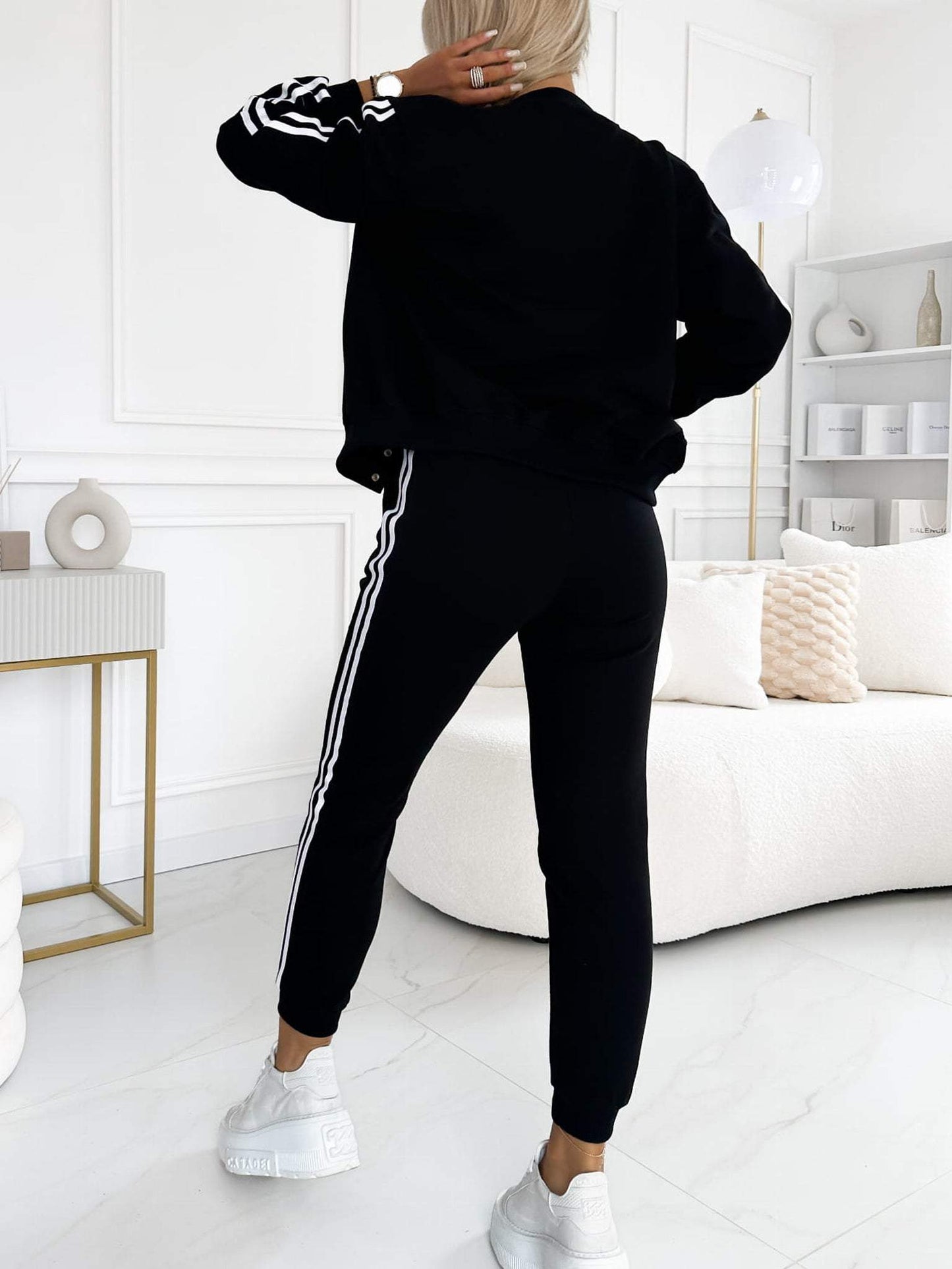 Dreiteiliges Damen-Set – Jacke und Baseballhose, Bequem und Sportlich