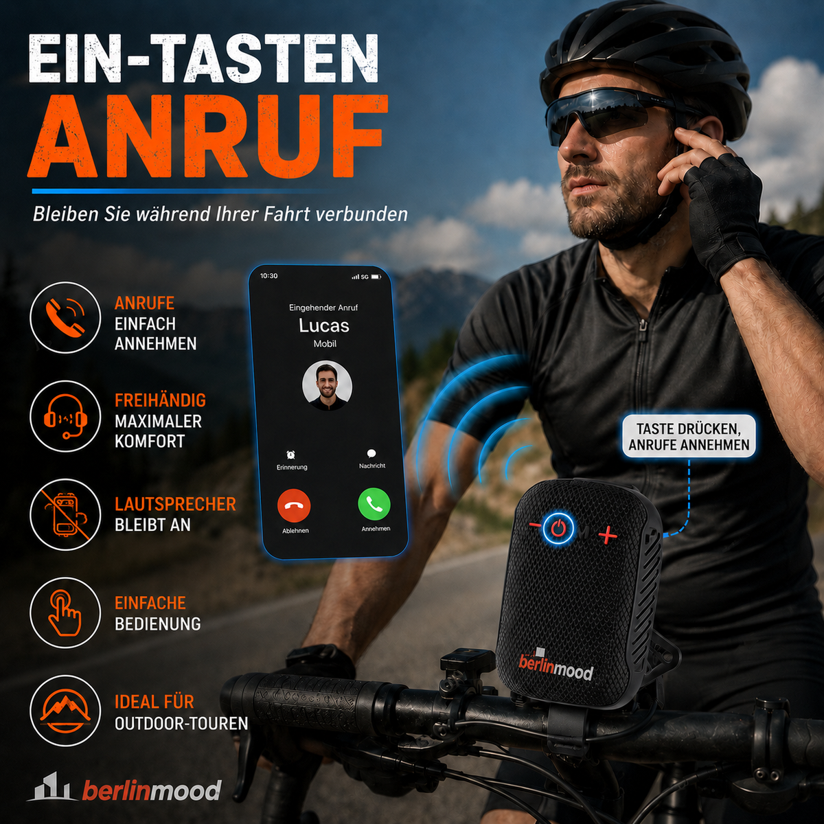 🔊 50% RABATT! 🚲 Wasserdichter Bluetooth-Fahrradlautsprecher mit Montagebügel – IPX5, TWS & Perfekt für Jede Fahrt 🎵