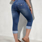 Caprihose für Damen aus Stretch-Denim in Slim-Fit-Passform