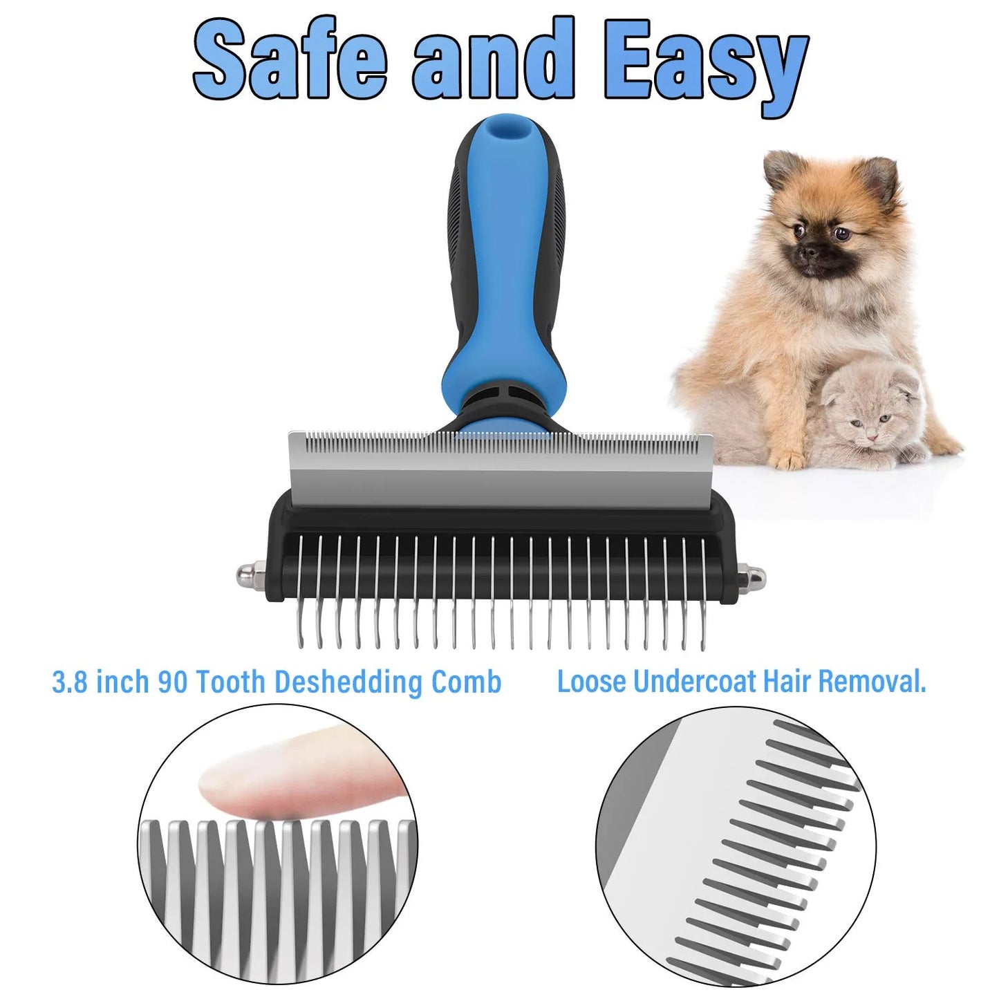 🐶 KAUFE 2, ERHALTE 1 GRATIS! 🐱 Professionelles Enthaarungs-Tool für Hunde & Katzen – Entfernt Lose Haare Effektiv, Sanft zur Haut & Einfache Reinigung 🧼