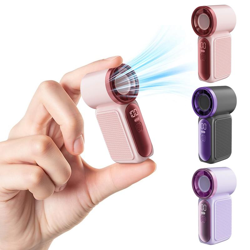 🌀Nur 13.8€ diesen Sommer!!!💨Mini-Handventilator mit LED-Anzeige –👍5-stufiger Turbo-Ventilator im Taschenformat.✨Über USB aufladbar, schnelle Kühlung für Reisen und beim Schminken. Das perfekte Geschenk.  Tragbare Kühlung