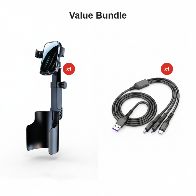 ⭐Neu eingetroffen 2026💥HEISSER VERKAUF🥳🧲Handyhalterung für Getränkehalter im Auto – 360° verstellbar, starker N52-Magnet, Einhandbedienung, passend für alle Handys, stabile Magnet- und Klemmhalterungen für sicheres Fahren