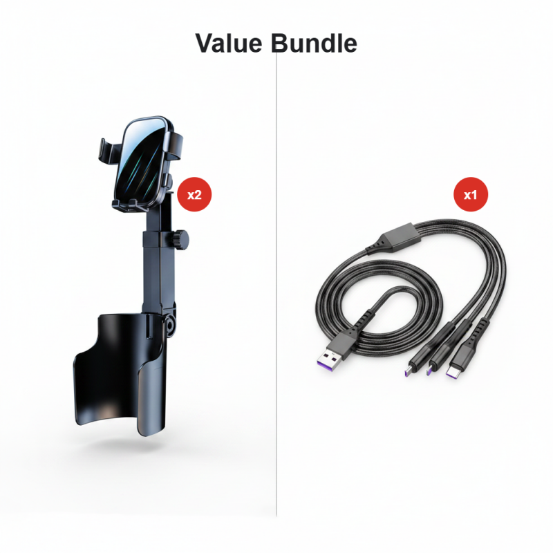⭐Neu eingetroffen 2026💥HEISSER VERKAUF🥳🧲Handyhalterung für Getränkehalter im Auto – 360° verstellbar, starker N52-Magnet, Einhandbedienung, passend für alle Handys, stabile Magnet- und Klemmhalterungen für sicheres Fahren