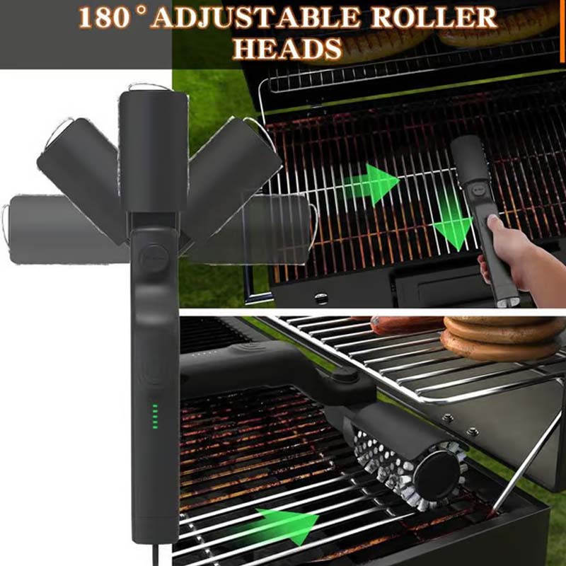 Kabelloser Elektrischer Grillbürstenreiniger – Tiefenreinigung, Schnellwechsel-Bürste & 2600mAh Akku 🔋🍖