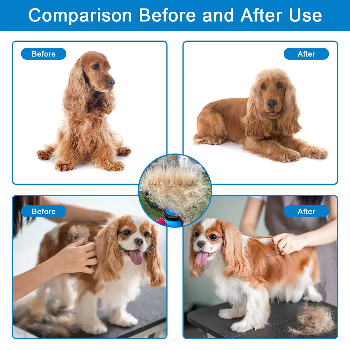 🐶 KAUFE 2, ERHALTE 1 GRATIS! 🐱 Professionelles Enthaarungs-Tool für Hunde & Katzen – Entfernt Lose Haare Effektiv, Sanft zur Haut & Einfache Reinigung 🧼