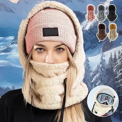 🔥Nur heute 50 %! 🔥Sherpa-Kapuze mit Skimaske