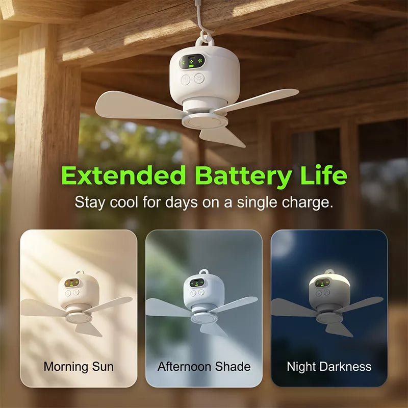 ⏰ Zeitlich begrenztes Angebot: 50% RABATT auf wiederaufladbaren Deckenventilator mit LED! 🌬️✨