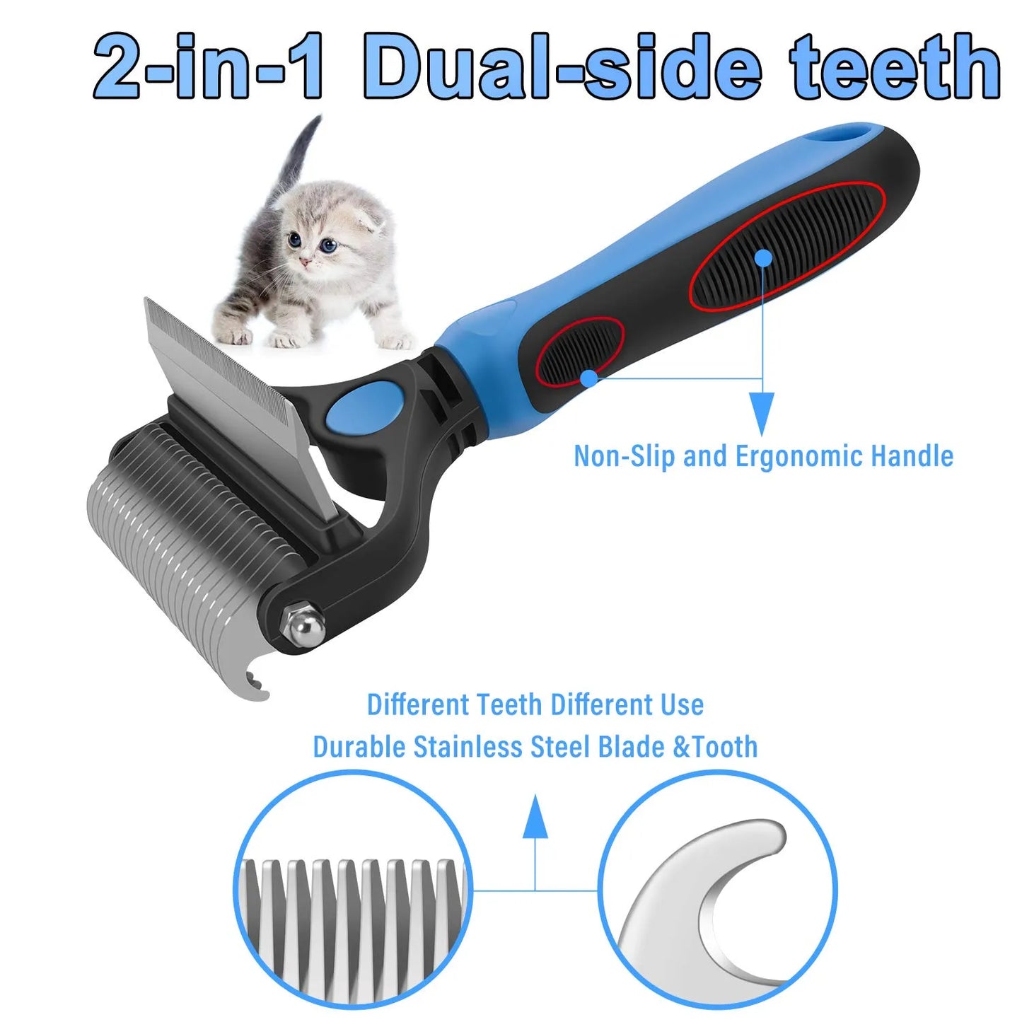 🐶 KAUFE 2, ERHALTE 1 GRATIS! 🐱 Professionelles Enthaarungs-Tool für Hunde & Katzen – Entfernt Lose Haare Effektiv, Sanft zur Haut & Einfache Reinigung 🧼