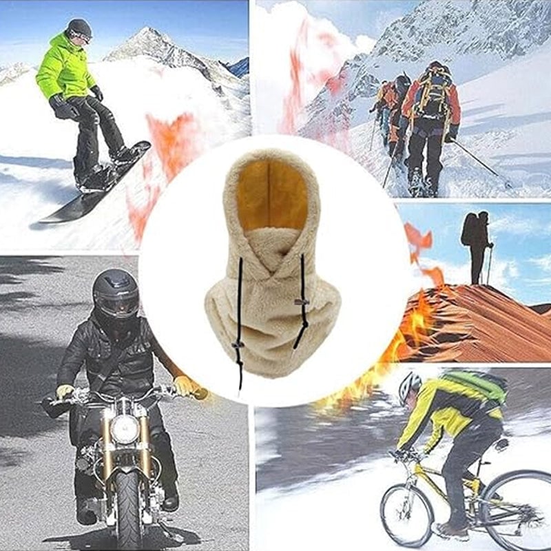 🔥Nur heute 50 %! 🔥Sherpa-Kapuze mit Skimaske