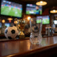 Fußballförmiges Craft-Bierglas